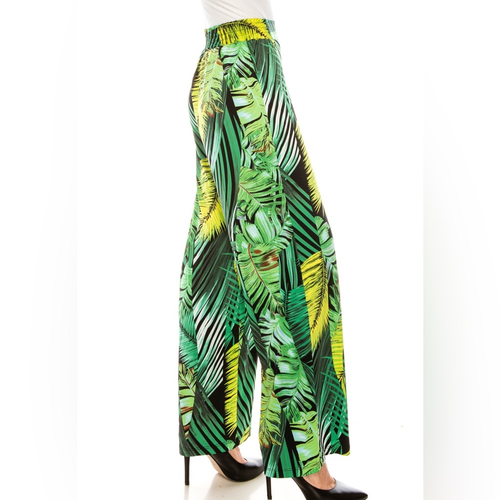 Nygard Printed Elastic Waist Palazzo Pants
Green Yellow Colorway Preowned S XL - Picture 2 of 11